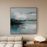 Abstract 800 Canvas Art 60 x 60 cm / Black