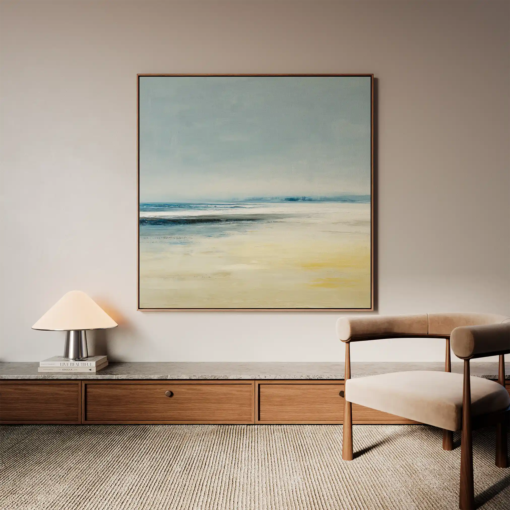 Abstract 802 Canvas Art 60 x 60 cm / Black