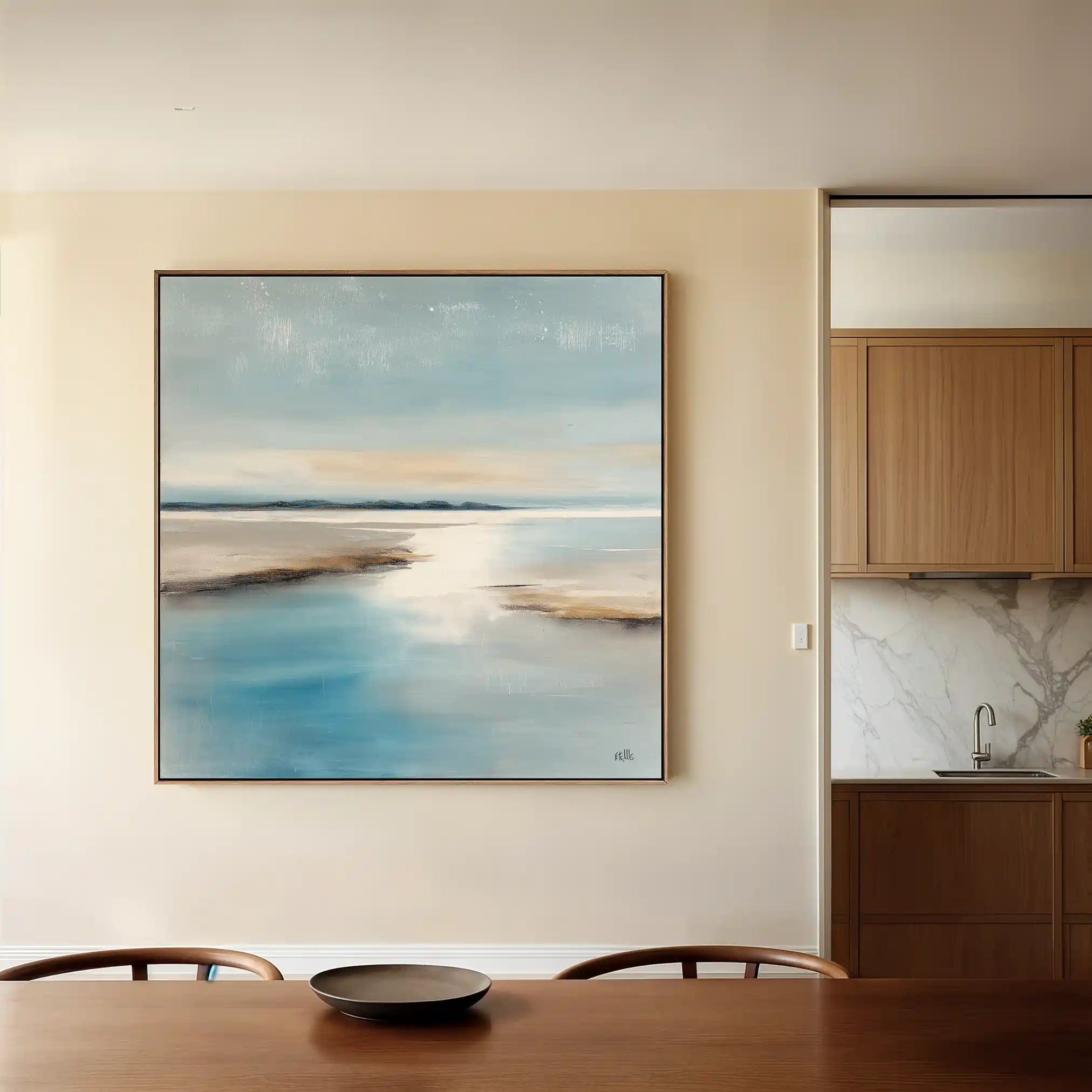 Abstract 803 Canvas Art 60 x 60 cm / Black