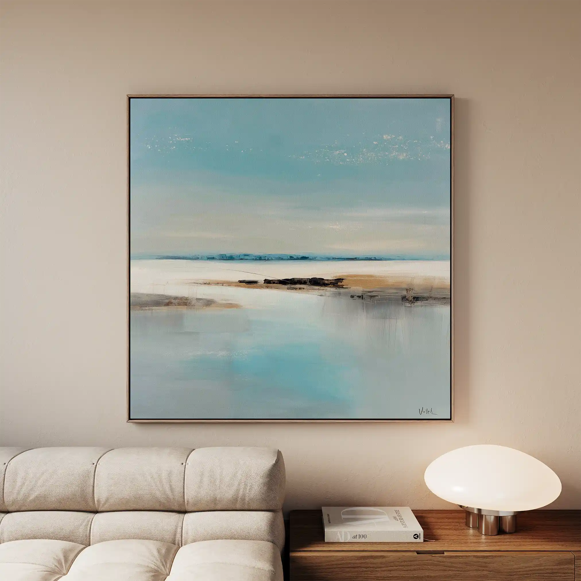 Abstract 804 Canvas Art 60 x 60 cm / Black