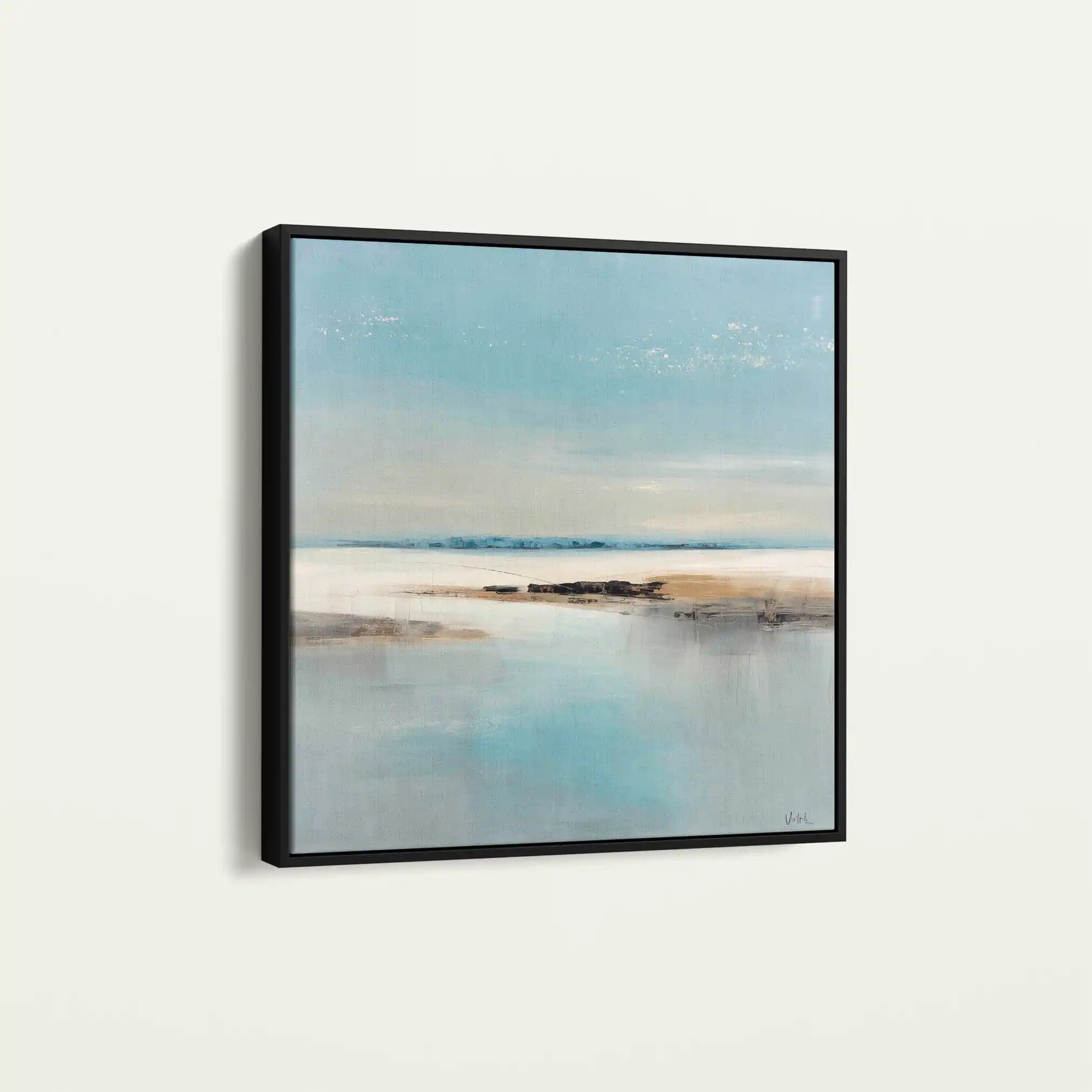 Abstract 804 Canvas Art 60 x 60 cm / Black