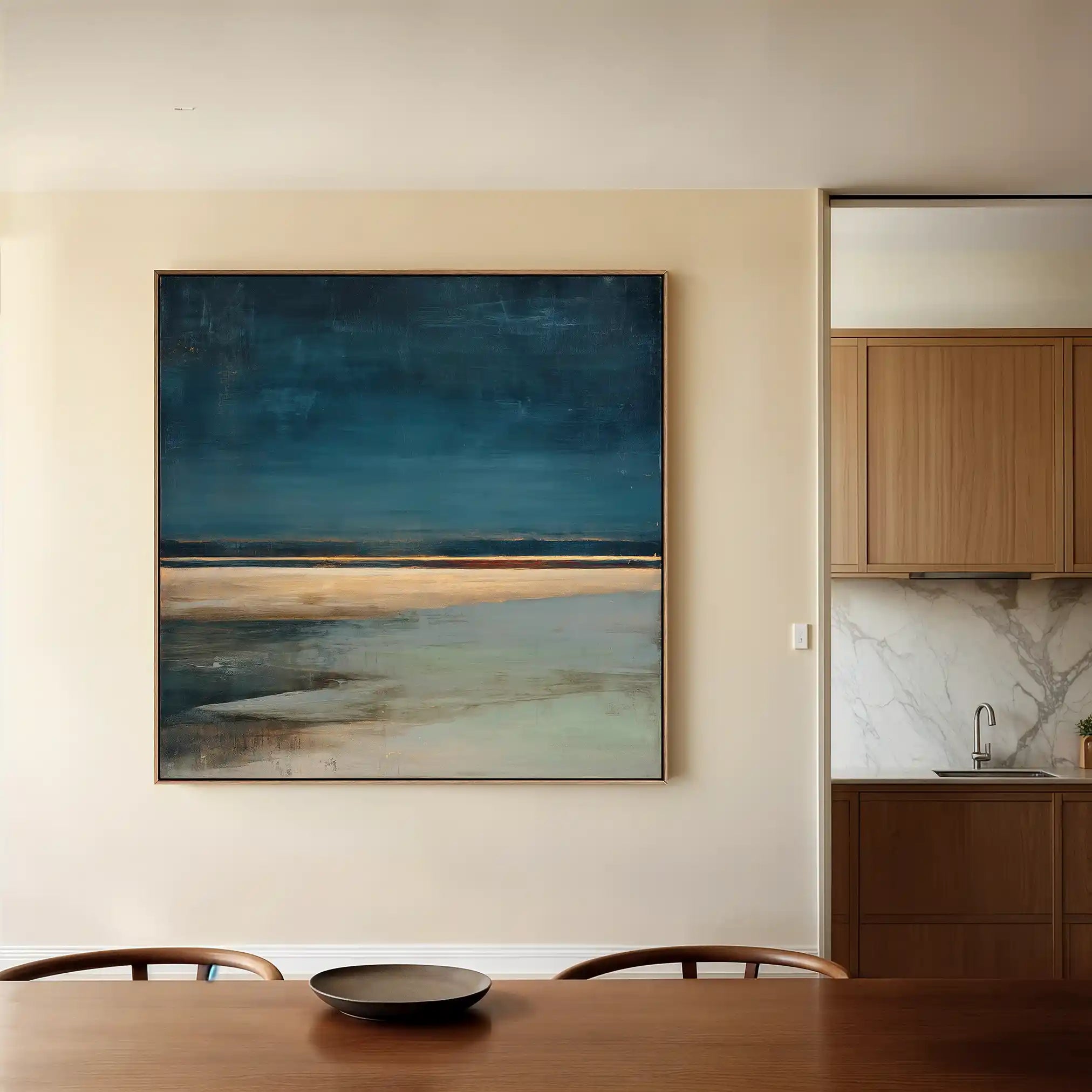 Abstract 806 Canvas Art 60 x 60 cm / Black