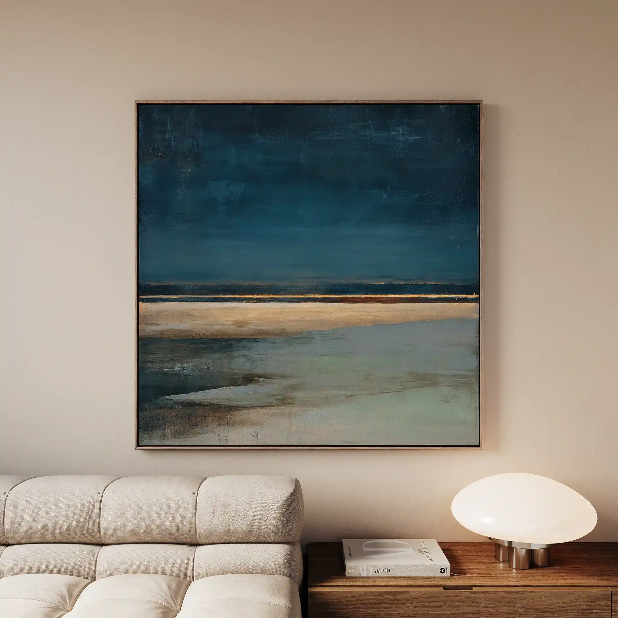 Abstract 806 Canvas Art 60 x 60 cm / Black