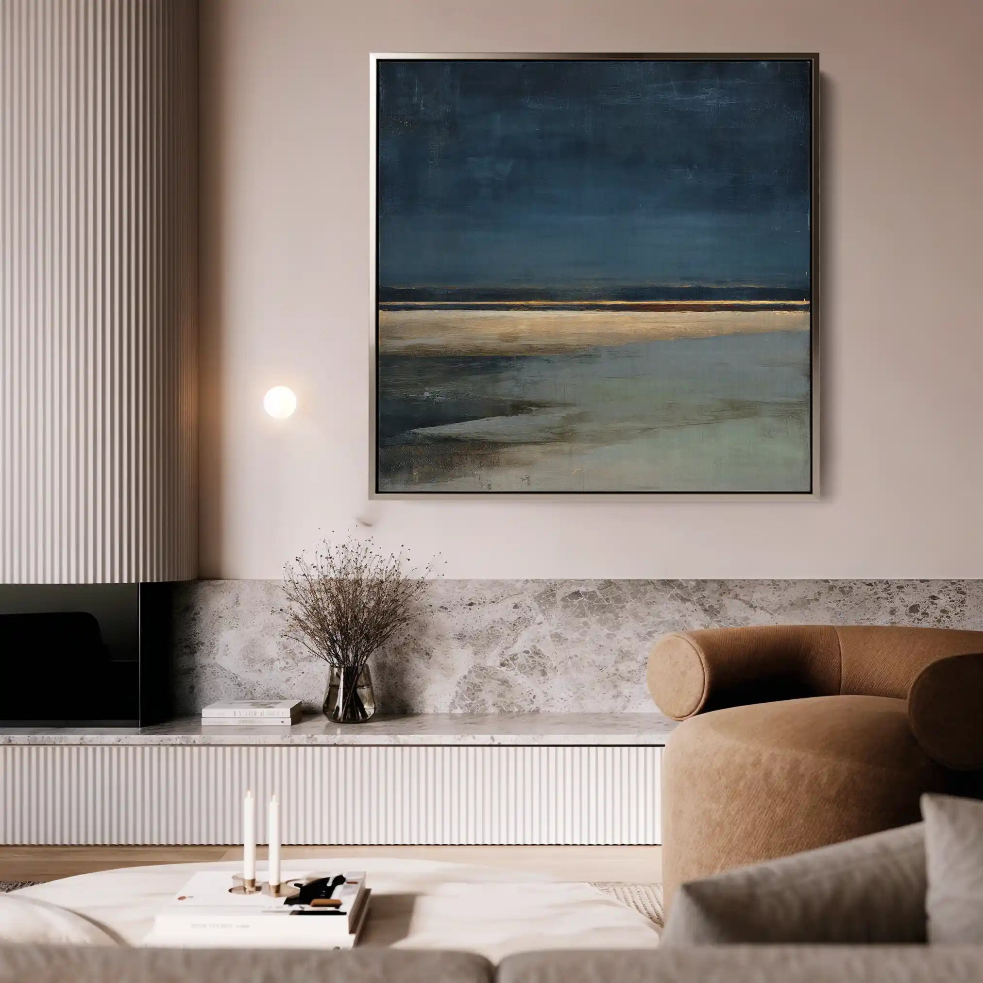 Abstract 806 Canvas Art 60 x 60 cm / Black