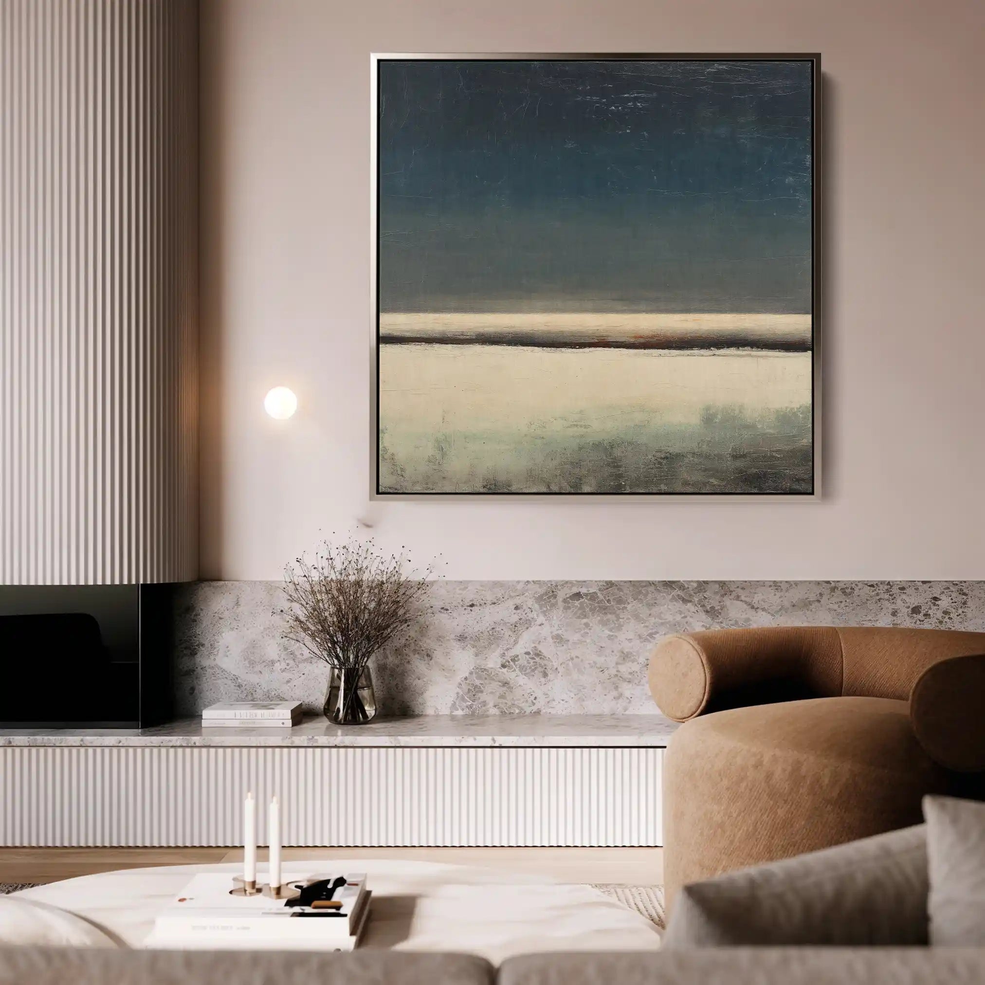 Abstract 807 Canvas Art 60 x 60 cm / Black