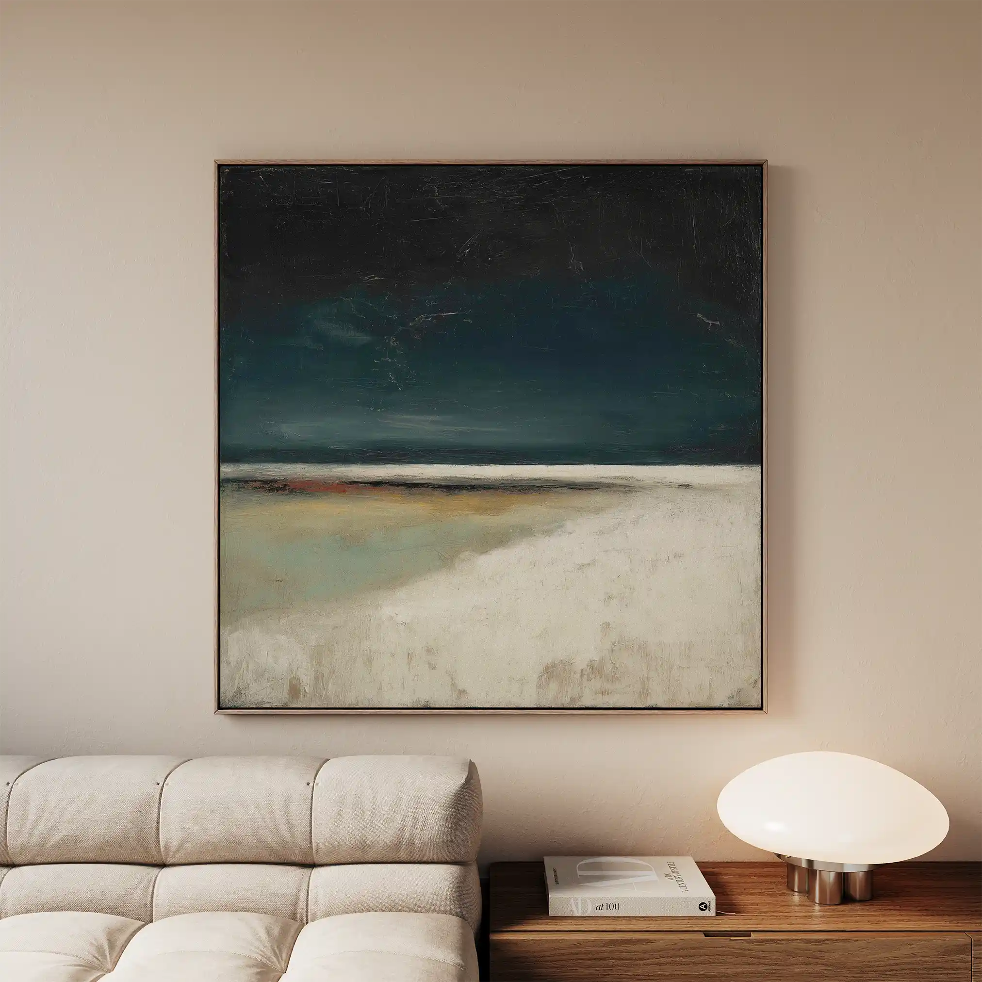 Abstract 808 Canvas Art 60 x 60 cm / Black