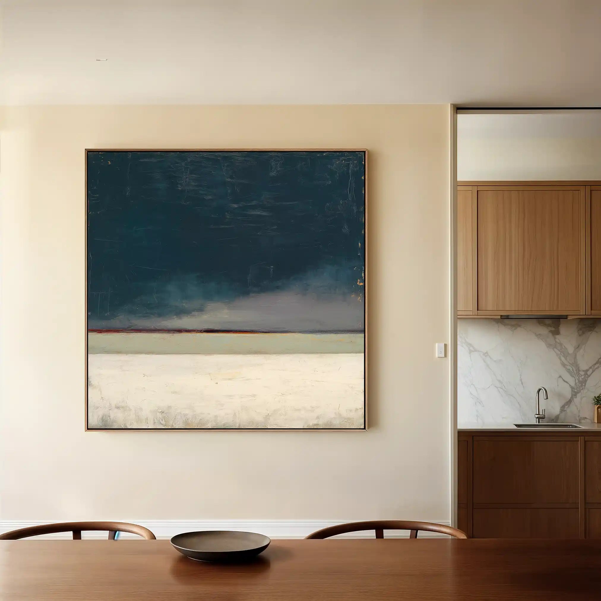 Abstract 809 Canvas Art 60 x 60 cm / Black