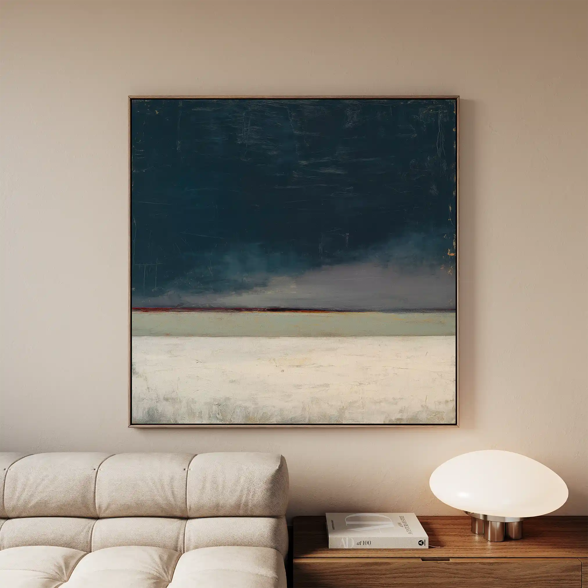 Abstract 809 Canvas Art 60 x 60 cm / Black