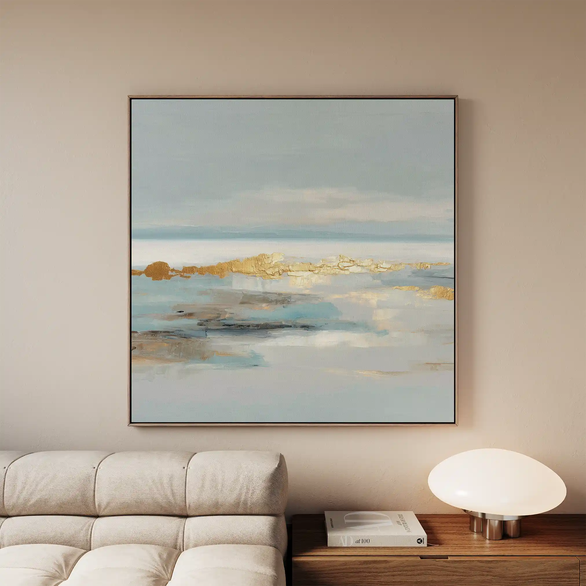 Abstract 810 Canvas Art 60 x 60 cm / Black