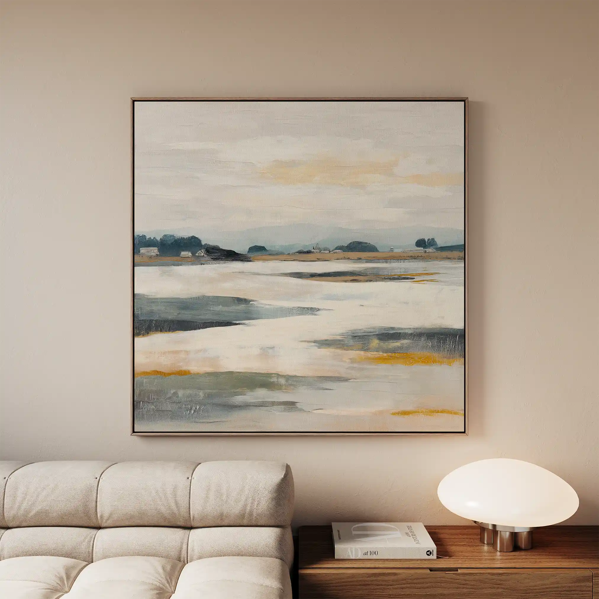 Abstract 811 Canvas Art 60 x 60 cm / Black