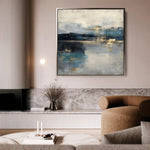 Abstract 812 Canvas Art 60 x 60 cm / Black