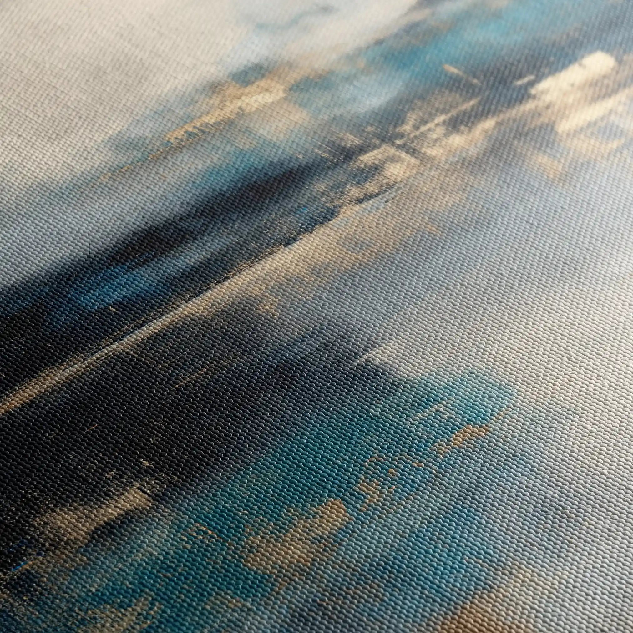 Abstract 812 Canvas Art 60 x 60 cm / Black