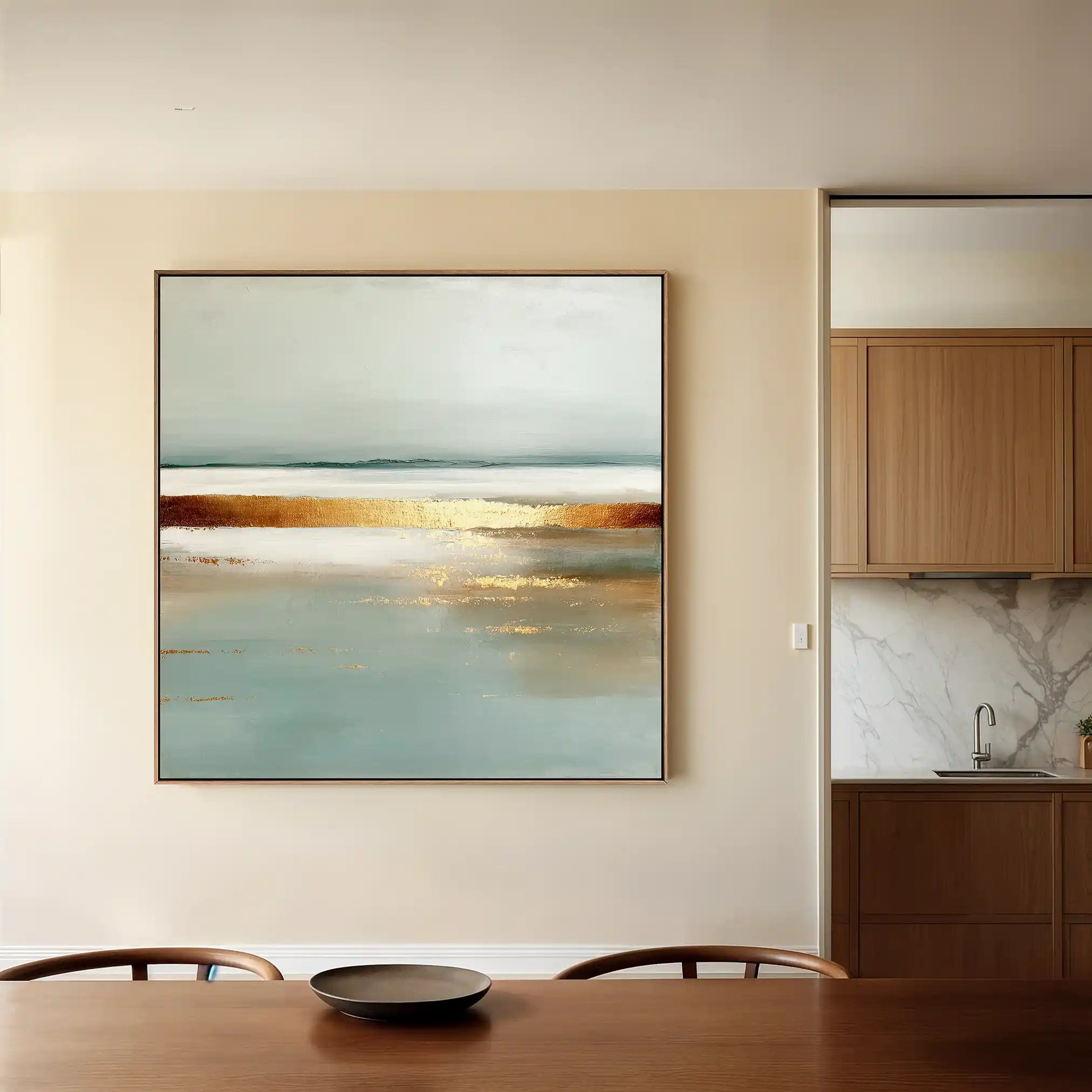 Abstract 813 Canvas Art 60 x 60 cm / Black