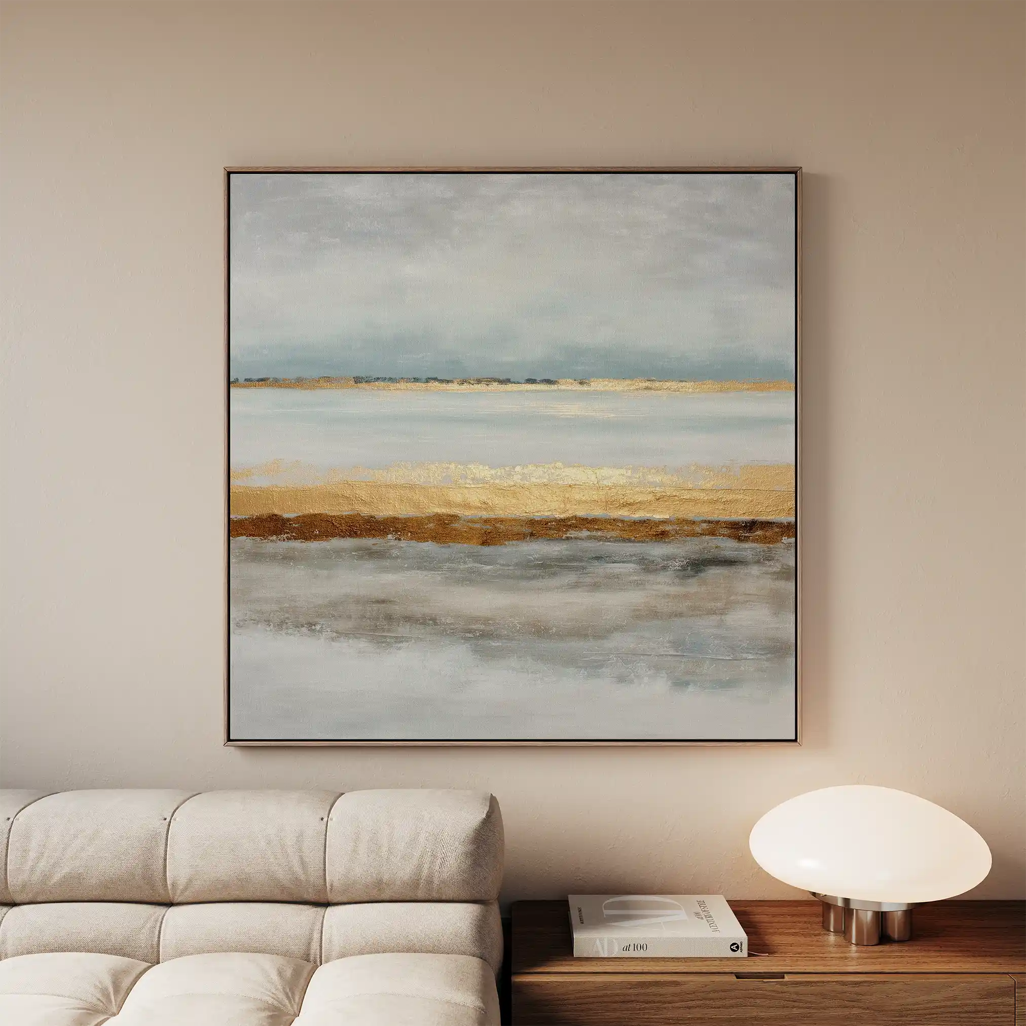 Abstract 814 Canvas Art 60 x 60 cm / Black