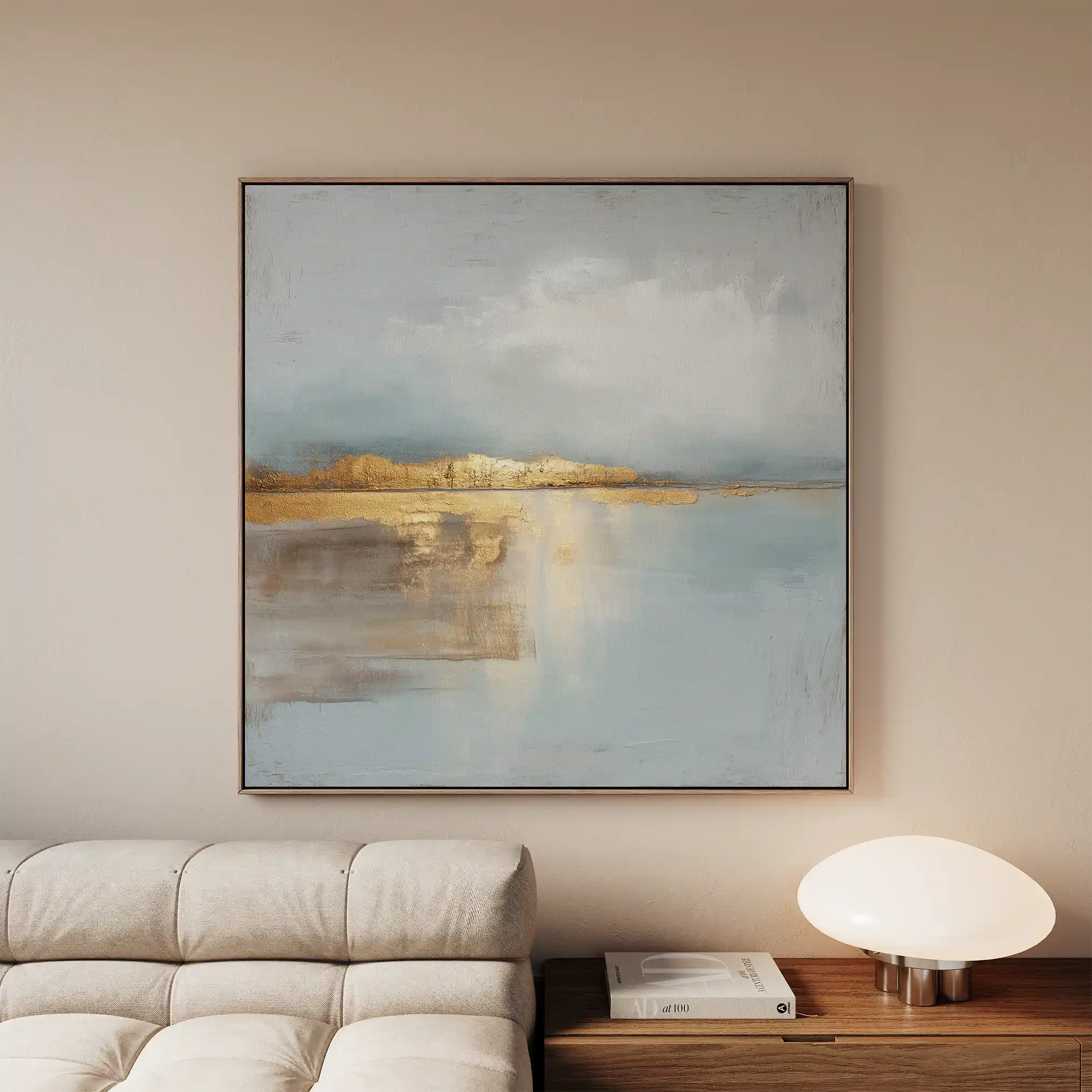 Abstract 815 Canvas Art 60 x 60 cm / Black