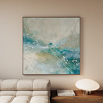 Abstract 817 Canvas Art 60 x 60 cm / Black