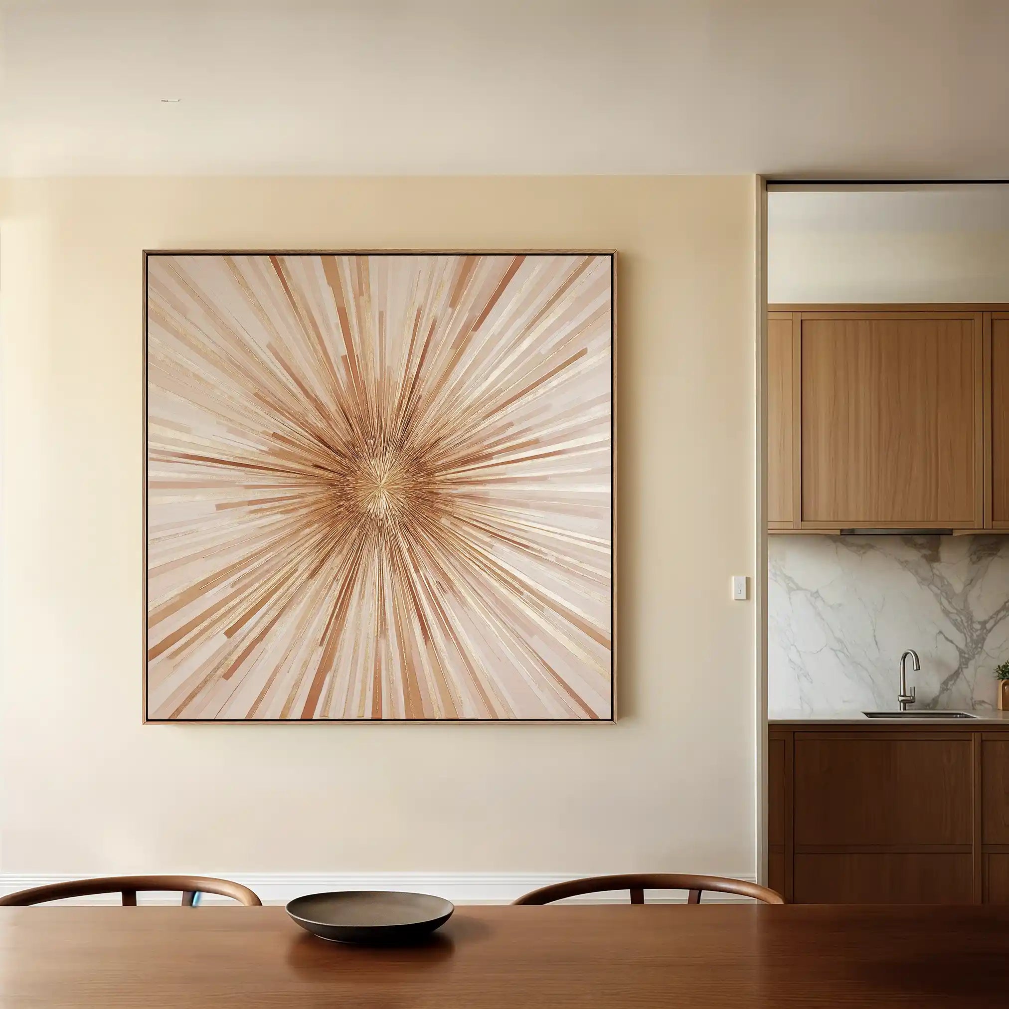 Abstract 818 Canvas Art 60 x 60 cm / Black