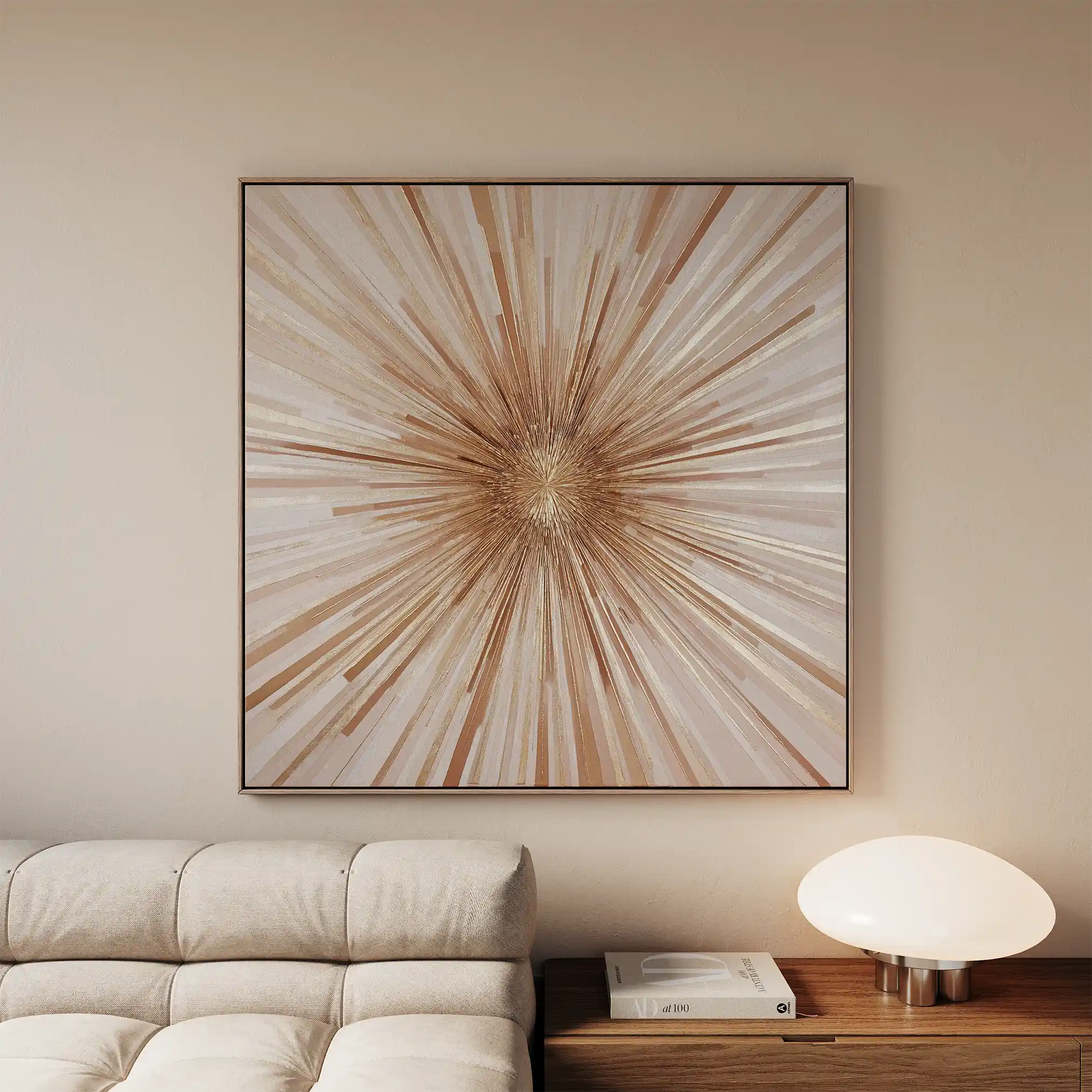 Abstract 818 Canvas Art 60 x 60 cm / Black