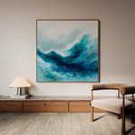 Abstract 819 Canvas Art 60 x 60 cm / Black