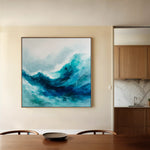 Abstract 819 Canvas Art 60 x 60 cm / Black