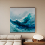 Abstract 819 Canvas Art 60 x 60 cm / Black