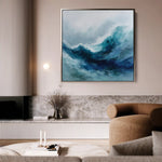 Abstract 819 Canvas Art 60 x 60 cm / Black