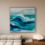 Abstract 820 Canvas Art 60 x 60 cm / Black