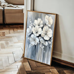 Floral 820 Canvas Art 60 x 40 cm / Black