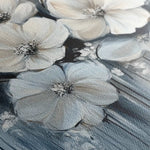 Floral 820 Canvas Art 60 x 40 cm / Black