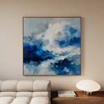 Abstract 826 Canvas Art 60 x 60 cm / Black