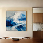 Abstract 826 Canvas Art 60 x 60 cm / Black