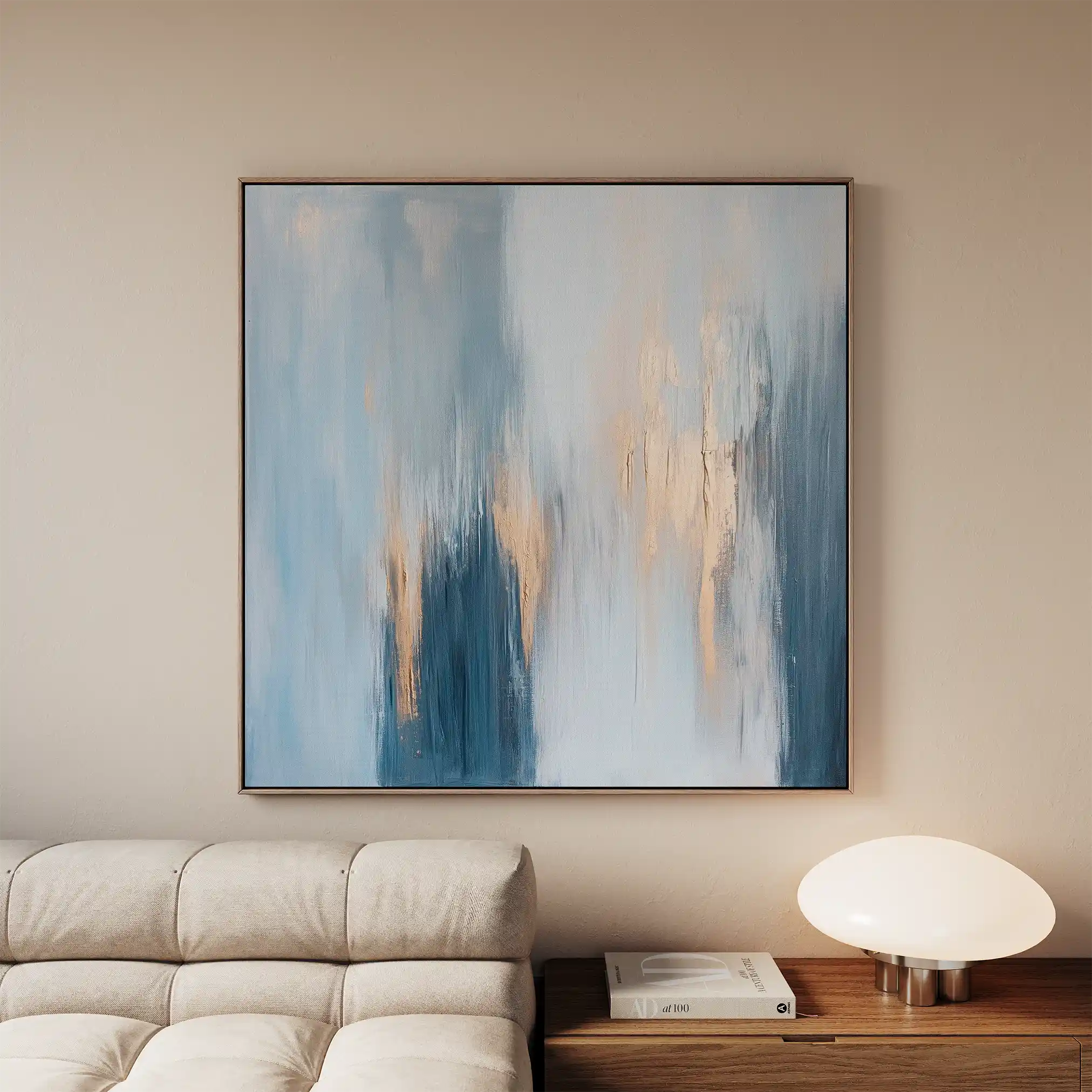 Abstract 827 Canvas Art 60 x 60 cm / Black