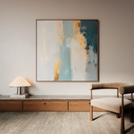 Abstract 828 Canvas Art 60 x 60 cm / Black