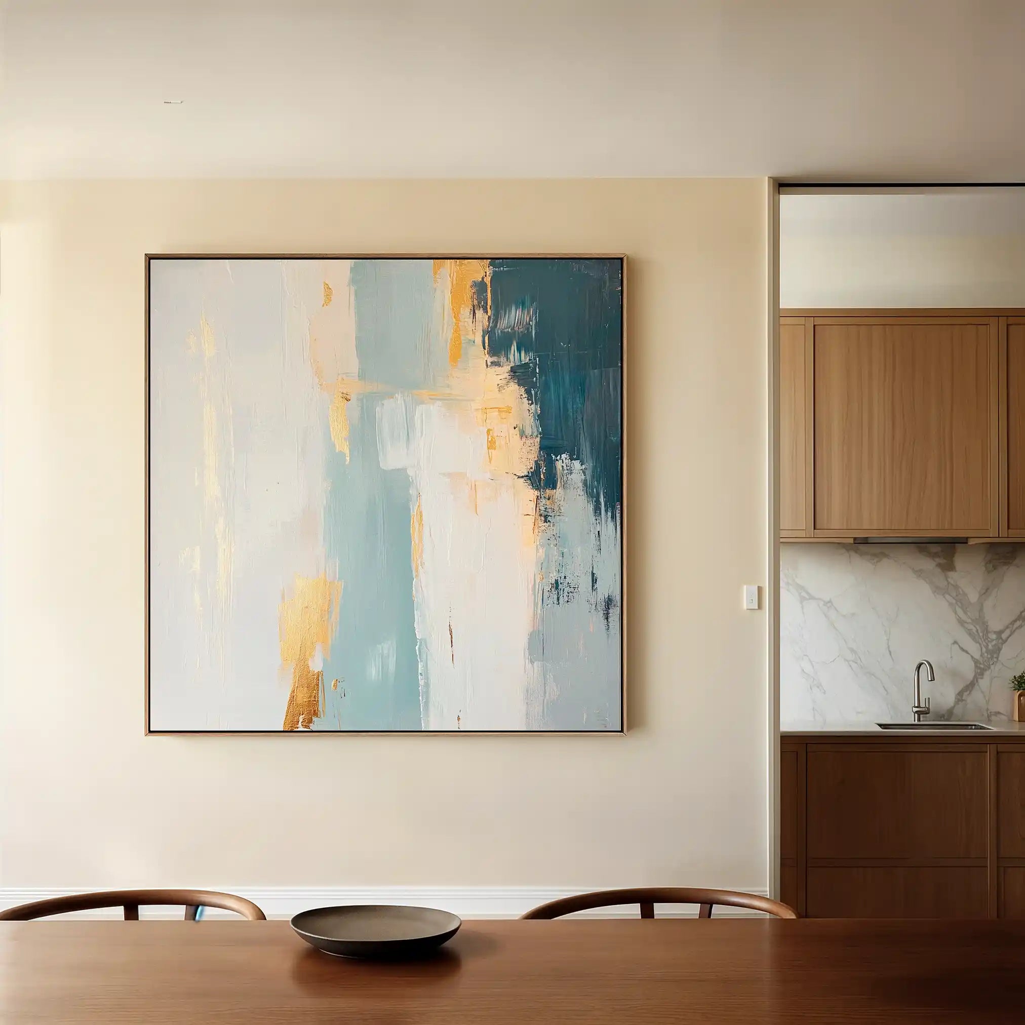 Abstract 828 Canvas Art 60 x 60 cm / Black