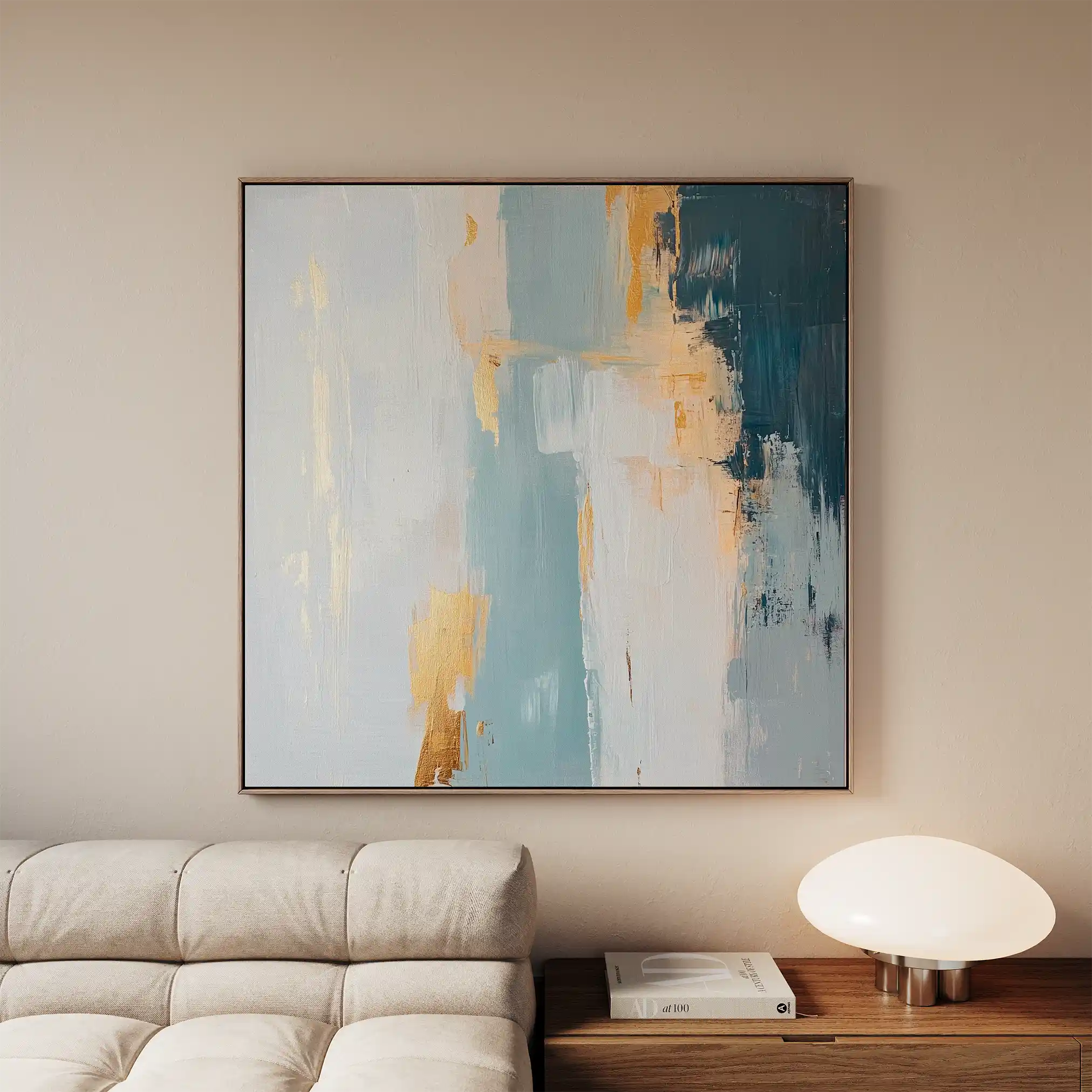 Abstract 828 Canvas Art 60 x 60 cm / Black