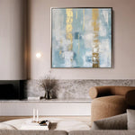 Abstract 829 Canvas Art 60 x 60 cm / Black