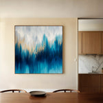 Abstract 830 Canvas Art 60 x 60 cm / Black
