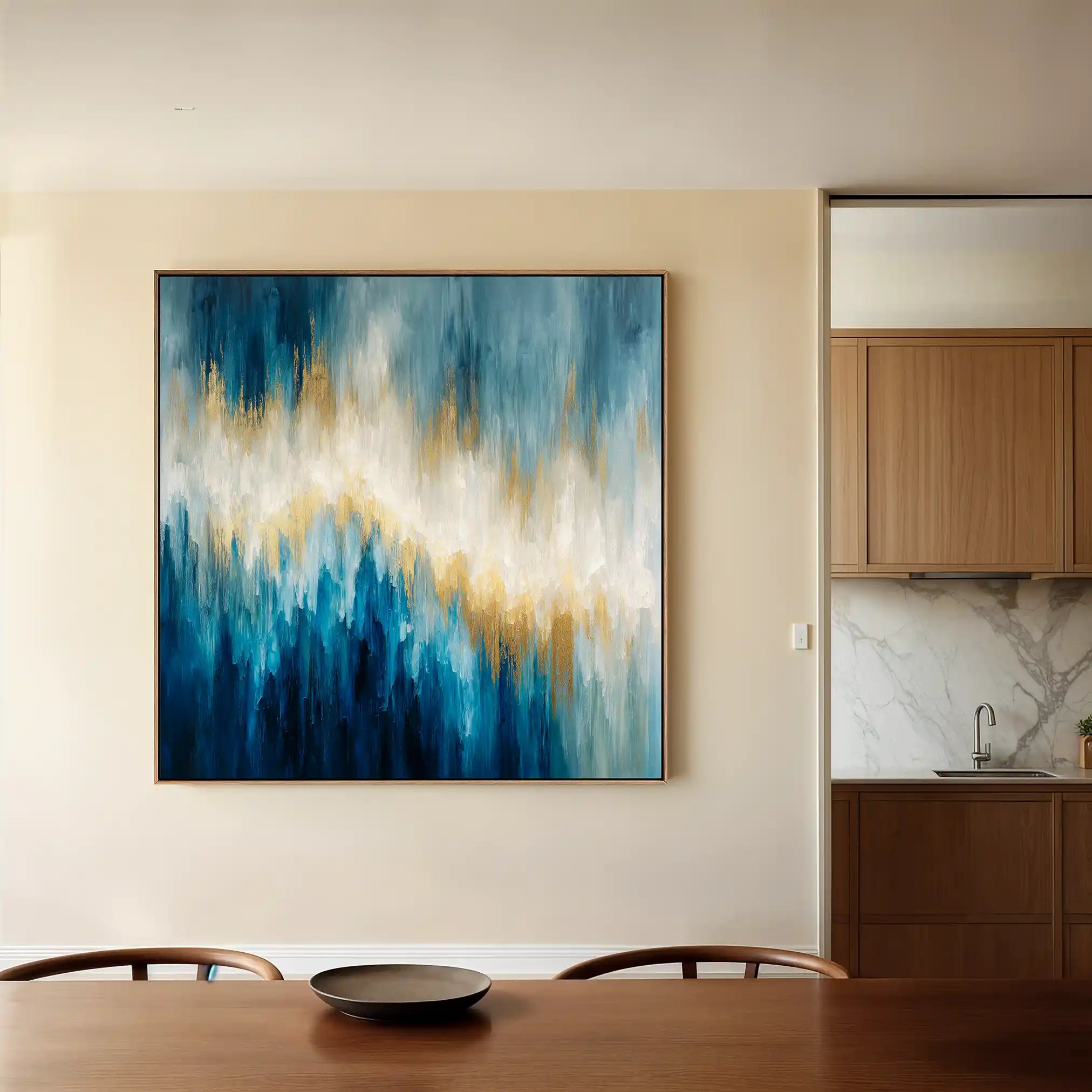 Abstract 831 Canvas Art 60 x 60 cm / Black