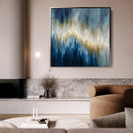 Abstract 831 Canvas Art 60 x 60 cm / Black