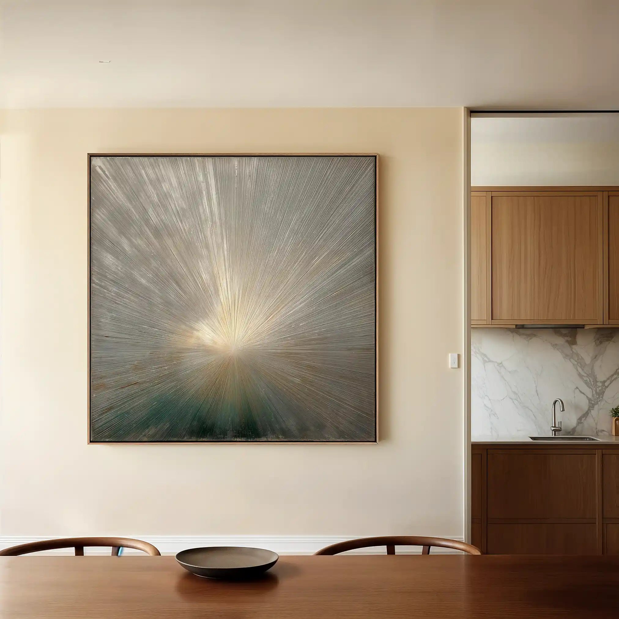 Abstract 834 Canvas Art 60 x 60 cm / Black