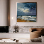Abstract 836 Canvas Art 60 x 60 cm / Black