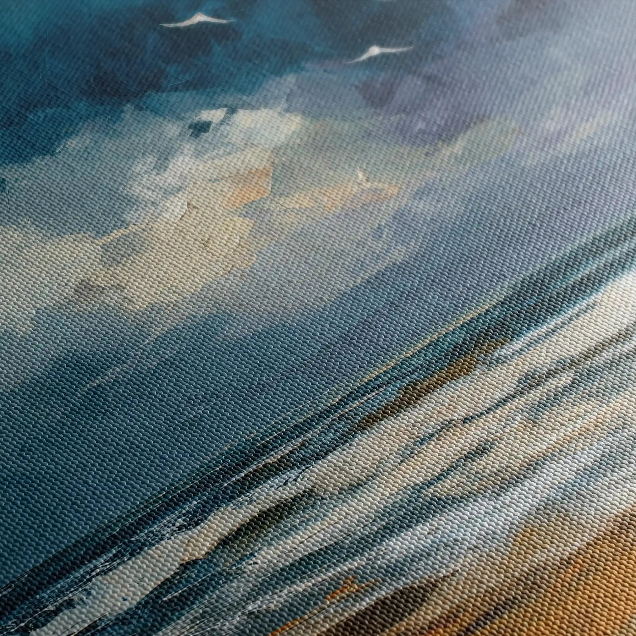 Abstract 836 Canvas Art 60 x 60 cm / Black