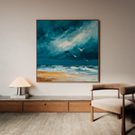 Abstract 837 Canvas Art 60 x 60 cm / Black