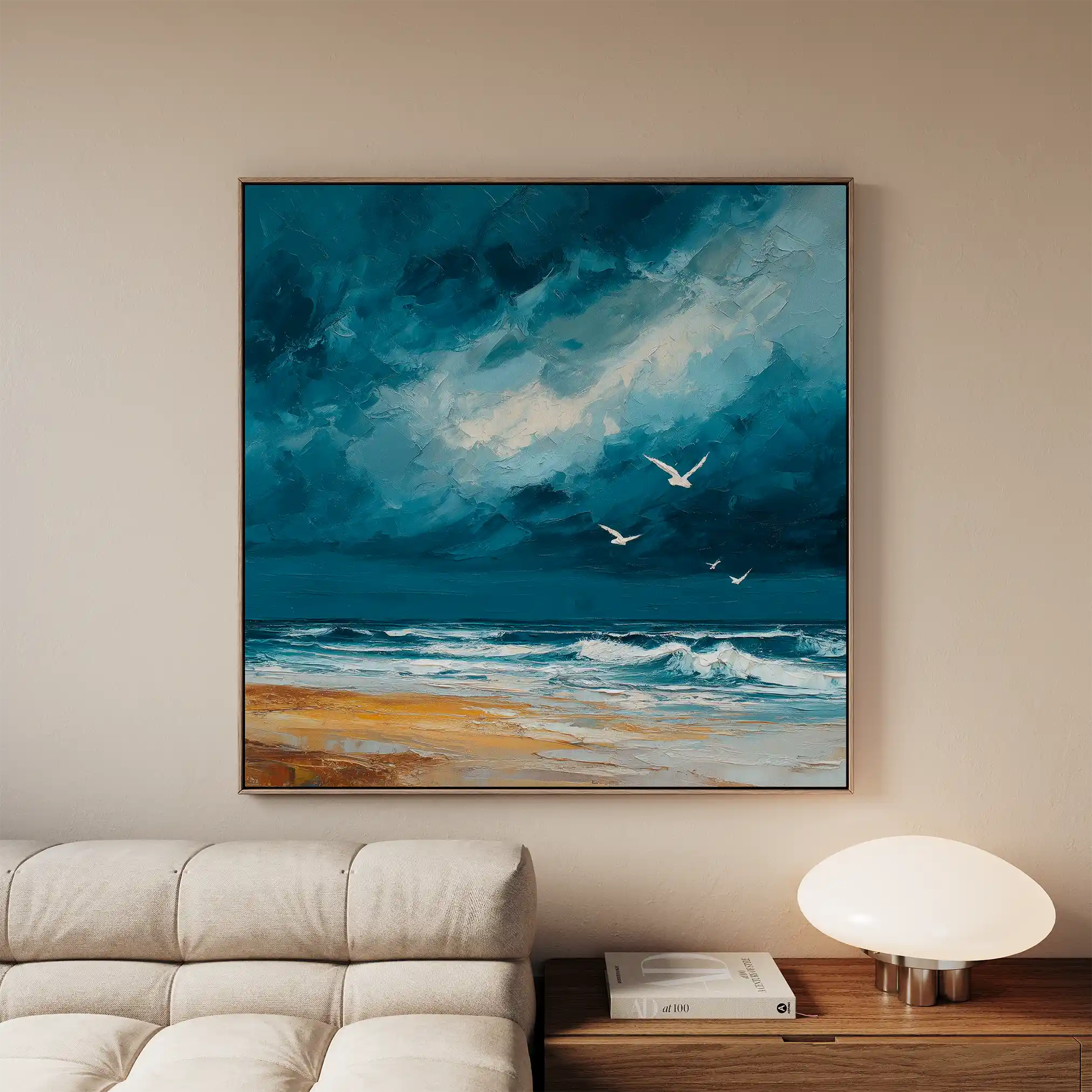 Abstract 837 Canvas Art 60 x 60 cm / Black