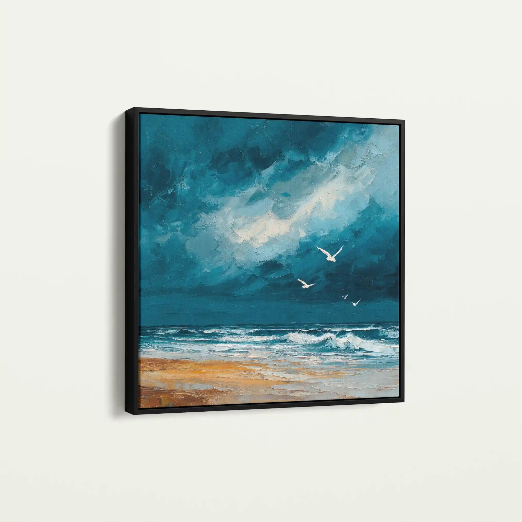 Abstract 837 Canvas Art 60 x 60 cm / Black