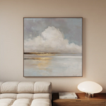 Abstract 838 Canvas Art 60 x 60 cm / Black