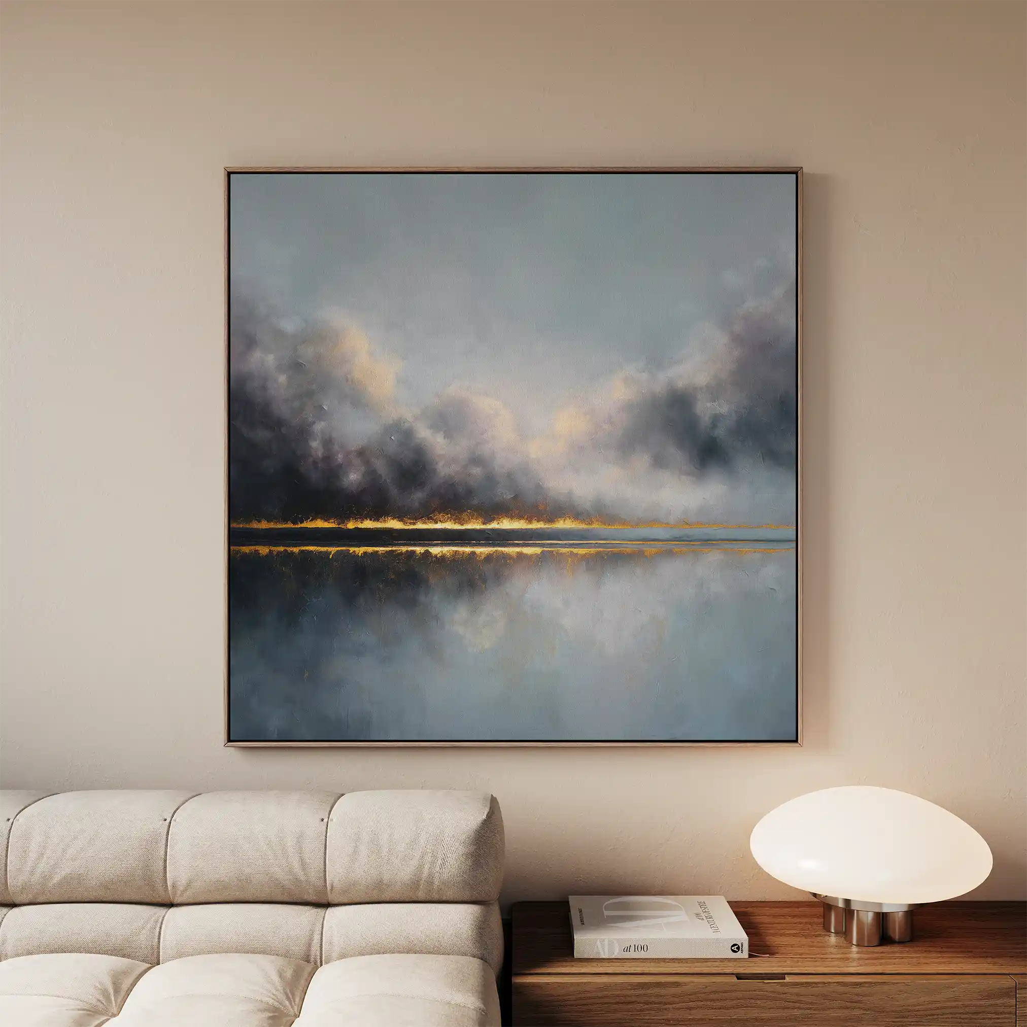 Abstract 839 Canvas Art 60 x 60 cm / Black