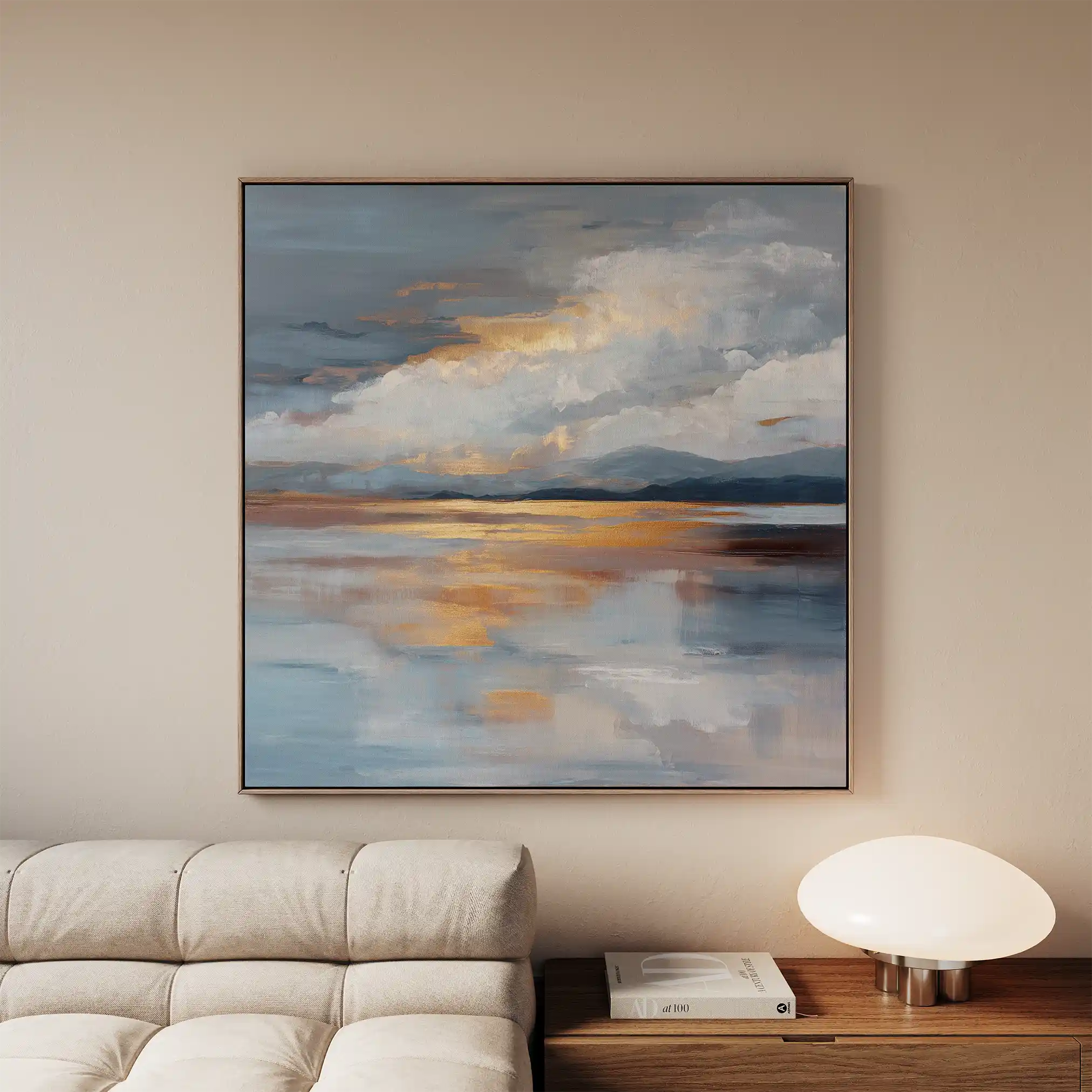 Abstract 840 Canvas Art 60 x 60 cm / Black