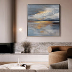Abstract 840 Canvas Art 60 x 60 cm / Black