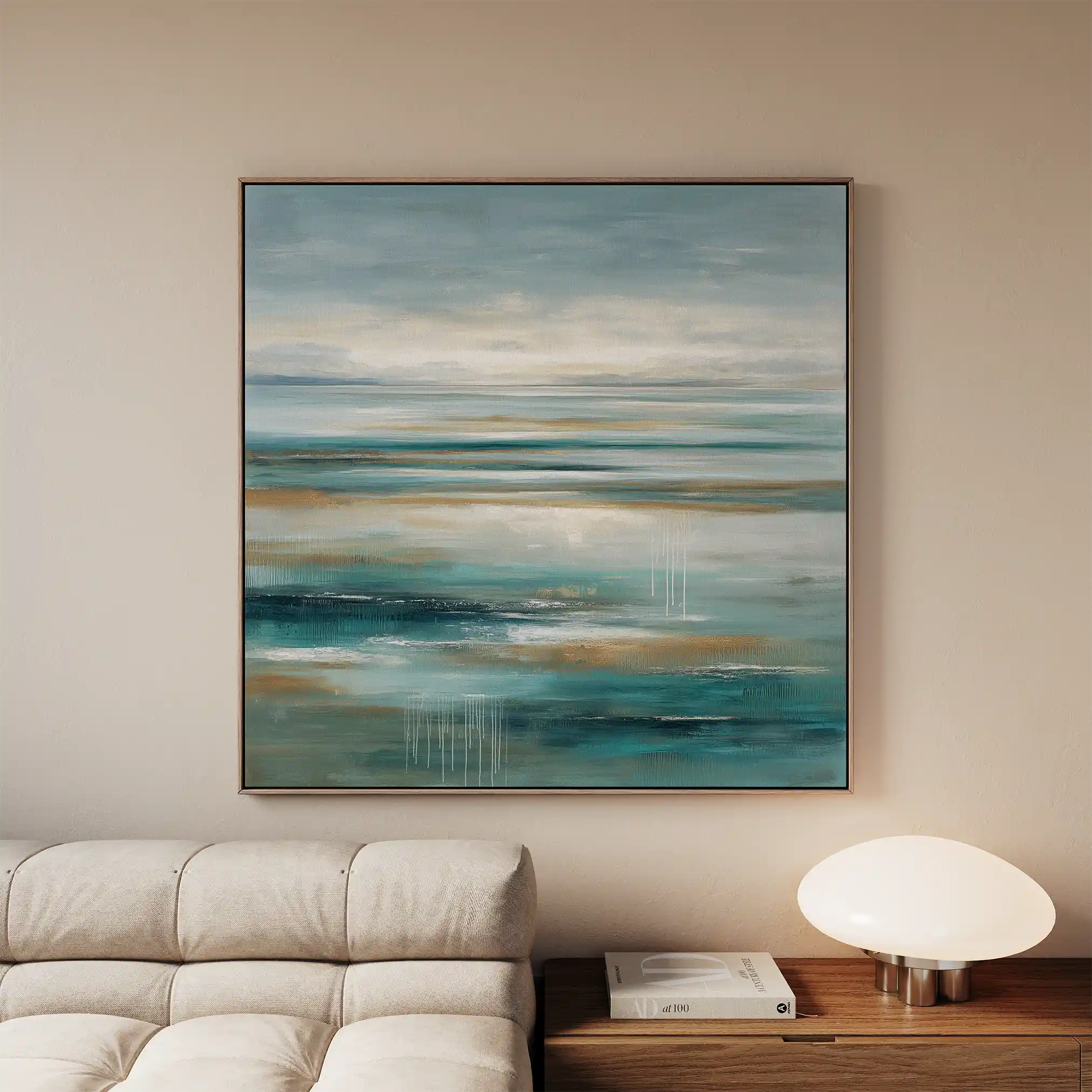 Abstract 841 Canvas Art 60 x 60 cm / Black